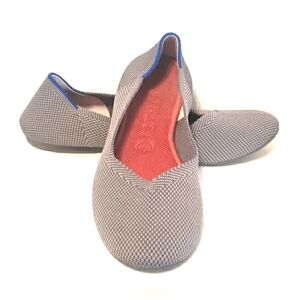 Rothy’s Pebble Grey Slip On Round Toe Flat Shoes Women’s Size 9.0